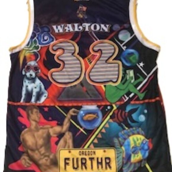 Grateful Dead Bill Walton Merry Pranksters Jersey Men's XL Further Ken Kesey - Picture 2 of 6